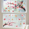 Wallpapers 30 60cm Branch Bird Butterfly Glass Window Sticker Bedroom Study Kitchen Home Decorative Wall Wallpaper Ct4040