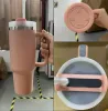 İyi satmak 40 oz söndürücü tumbler lamingo pembe sevgililer Daycosmo parada ortak markalı flamingo hediye 40 oz paslanmaz çelik bardaklar kapak saman araba kupaları su şişesi2.1