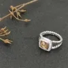 Populaire ringontwerper man luxe sieraden mannen Eden Emerald bruiloft diamant eeuwigheid band zilver 925 vergulde platina ringen