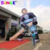 groothandel op maat gemaakte reclame opblaasbare hockeyspeler model opblazen sportman sculptuur voor decoratie van de wedstrijdlocatie