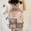 School Bags Fashion Lady Jelly Clear Backpack Female Cute Transparent Bag Girl Book Laptop Kawaii College Women Student