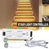 Controllers Stair Light Controller Kit Automatic Stairway Lighting Indoor DC 12V 24V For Stairs Flexible Strip LED Motion Sensor 32 Channels