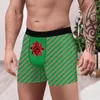 Onderbroeken Heren Kerstboxers Digitale print Gestreept Elastisch Middentaille Slim Fit Zacht Ademend Kleuraanpassing Eendelig Anti-septisch U