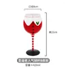 Şarap Gözlükleri Renkli Goblet Yaratıcı Renkli Kırmızı Kupa Burgundy El Yüzlüğü Cam Kişiselleştirilmiş Set Aile Festivali Büyük STEMWARE