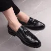 Moda sapato sapatos de escritório para homens sapatos casuais mocassins de couro respirável condução mocassins confortável deslizamento em três cores