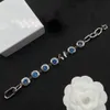 Brecelet designer bracelet luxury Sapphire bracelet men women fashion jewelry sliver charm bracelets Blue Crystals Top quality Gift Lucky Energy