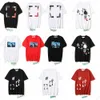 Luxus-T-Shirts für Herren-Designer-T-Shirt Europa und die Vereinigten Staaten bieten High Street-Musterdruck Mode weiß Kurzarm Rundhals Sommer-T-Shirt Herrenkleidung