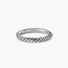 1:1 Band Ring original silver X rings series gold twisted Vintage craft Luxury Designer Jewelry with Exquisite for Female Friends and Lovers Ideal Wedding gift