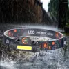 Headlamps LED Headlamp10W Portable Mini Powerful XPE COB USB Rechargeable Headlight Built-in Battery Waterproof Head Torch Lamp