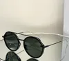 Silberne schwarze Pilotensonnenbrille mit dunkelgrauen Gläsern für Damen und Herren, Designer-Sonnenbrillen, Gafas de sol, Designer-Sonnenbrillen, Occhiali da sole, UV400-Schutzbrillen