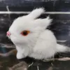 Decorazione del partito 4 pz/7.5 4 6 cm Simulazione Furry Baby Conigli Artificiali Per Matrimonio Regalo Di Compleanno Giardino Casa Giocattolo Per Bambini