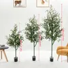Branches d'olivier artificielles, fausses plantes en pot, bureau, salon, bonsaï sur pied, décoration de la maison, 240127