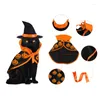 Costumi per gatti Costume di Halloween Abbigliamento per animali Mantello magico con cappello Forniture natalizie per cani Decorazioni per cosplay