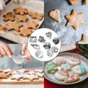 Baking Tools Stainless Steel Mini Mould Heart Star Flower Geometric Shape Cookie Cutters Kitchen Fondant Biscuit Pastry Tool