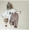 Trousers 0-5years Baby Pants Spring Autumn Children Boys Girls Casual Kids Full Toddler Infant Solid Color Leggings