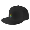 Ball Caps Love Sign I LGBT Pride Flag ASL Gift Hip Hop Hat Bobble Women Men's