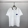 2NEW Fashion London England Polos koszule męskie projektanci koszule polo High Street Haftowanie drukowania T-koszuli Summer Cotton Casual T-Shirtsq183