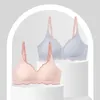 Bras No Trace Contrasting Color Women's Thin Bra Push-up One-piece Comfortable Small Chest Beautiful Back Underwear For Women