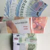 50 Storlek Party Bar Props Coin Simulation 10 20 50 100 Euro Fake Valuta Toy Film Filming Props Practice Banknotes 100 Package G259637897SDKS