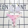 Kadınların Trailtsits Tasarımcısı Yepyeni Mayo Split Bikini Gradyan Baskı Moda Seksi JL0S