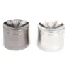 Sharpstone Grinder Zinc Alloy 4 Layers Herbal Grinder Diameter 50mm Concave Bowl Cover Silver and Gun-black Colors LL