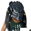 Party Masks Movie Alien Vs. Predator Cosplay Mask Halloween Costume Accessories Props Latex 220827 Drop Delivery Dh5De