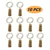 Cordas 10 pcs LED garrafa rolha luz string 1m 2m guirlanda fio de cobre vinho cortiça lâmpada de fada para feriado festa de natal decoração