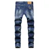 TR APSTAR DSQ Heren Jeans Hip Hop Rock Moto DSQ COOLGUY JEANS Design Ripped Denim Biker DSQ Jeans voor heren 1092 kleur blauw