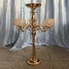 H60cm to 120cm)5 arms metal silver candle candelabras flower bowl table centerpiece stands for event decoration wedding arrangement stand table decoration 401