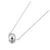 Chains Lokaer Fashion 18mm Big Ball Pendant Necklace For Women 316L Stainless Steel Link Chain Gold Plated Ladies Choker Jewelry N23045