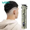 VGR Hair Trimmer Professional Hair Cutting Machine Cordless Haircut Vintage Hair Clippers Digital Display Clipper for Men V-106 240119