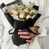 Decorazione per feste 100 pezzi/set porta involucri di cioccolato supporto rotondo trasparente per avvolgere fiori supporto per bouquet fai da te fatti a mano