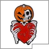 Pins Brooches Pins Brooches Halloween Enamel Brooch Skeleton Spooky Pumpkin Badge Gothic Jewelry 1469 E3 Drop Delivery 2021 Dhseller2 Dhicy