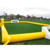 12x6m39x20ft3 Riesen aufblasbar Fußball Pitch Soccer Bubble Stoßstange Ball Field Stoff für kommerzielle Schul- und Club -Sportspiele im Freien