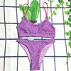 Women's Tracksuits Designer Brand Swimsuit Split Solid Color Suspender Style F Letter Print Sexy Women Cs63