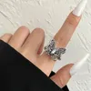 Klusterringar ifme charm vintage män och kvinnor enkel design uggla ring silver färg engagemang bröllop smycken gåvor gotiska tillbehör