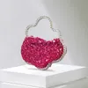 Shoulder Bags Bling Sequins Clu Luxury Diamonds Women andbags Sinny Evening Bag Flower Frame Small Party Purses Female 2023H2421