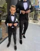 Ternos masculinos preto jaquard casamento para homens peaked lapela blazer define personalizado noivo smoking trajes de hombre boda 3 peça jaqueta colete calça