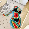 Alfombras hechas a mano cuerpo femenino alfombra forma alfombra copetuda felpa esponjosa suave color múltiple decoración del hogar sala de estar dormitorio estético