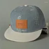 Gorras de bola 2024 algodón sombrero de mezclilla letras de tela fijadas casual fresco graffiti snapback para mujer hombres hueso hip hop gorra de béisbol