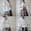 Briefcases Lovely Girls Lolita JK Japanese HandBags Students Basic School Star Rivets Laptop Shoulder Bags