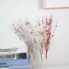 Fleurs décoratives 10pc Simulation poudre d'or baies de fruits branche plante artificielle fête de noël décor de scène décoration tige de paillettes