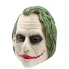 NOVA Máscara Coringa Realista Batman Palhaço Traje Máscara de Halloween Adulto Cosplay Filme Cabeça Cheia Festa de Látex Mask2725