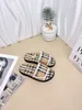Mädchen Sandale Slipper Schuhe echtes Leder Vamp Designer Baby Boy braun Mode Slipper Schuh hohe Qualität 2024