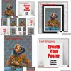 그림 Kehinde Wiley Art Painting Poster Wall 장식 그림 인쇄 UNFRAME 16 Qylbki Bdenet 드롭 배달 Dhykw