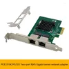 Adaptador de servidor de porta dupla de placa de rede Gigabit Ethernet compatível com WOL PXE VLAN