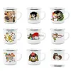 Mugs Sublimation Enamel Coffee Mug 12Oz Cam Metal Blank Cup Steel Tumblers Fy4394 Aa Drop Delivery Home Garden Kitchen, Dining Bar Dri Dhltu