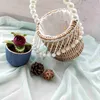 Shoulder Bags 2023 New Womens Net Red Pearl Tassel Vine Vegetable Basket andwoven oliday Grass Woven BagH2421