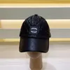 Мячовая кепка из искусственной кожи Дизайнерская бейсболка Мужчины Женщины Casquette Черные бейсболки Классические шляпы с ромбовидной сеткой Унисекс Snapback Повседневные кепки