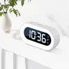 Nattljus xiaomi musik ledde digital väckarklocka Voice Control Light Design Desktop Clocks Home Table Decoration Children's Gifts